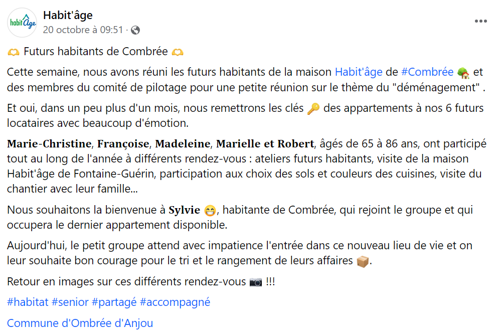 Exemple de publication Facebook Habit'âge