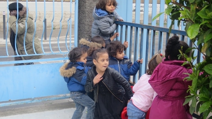 Une cour sécurisée à la Maison des Familles