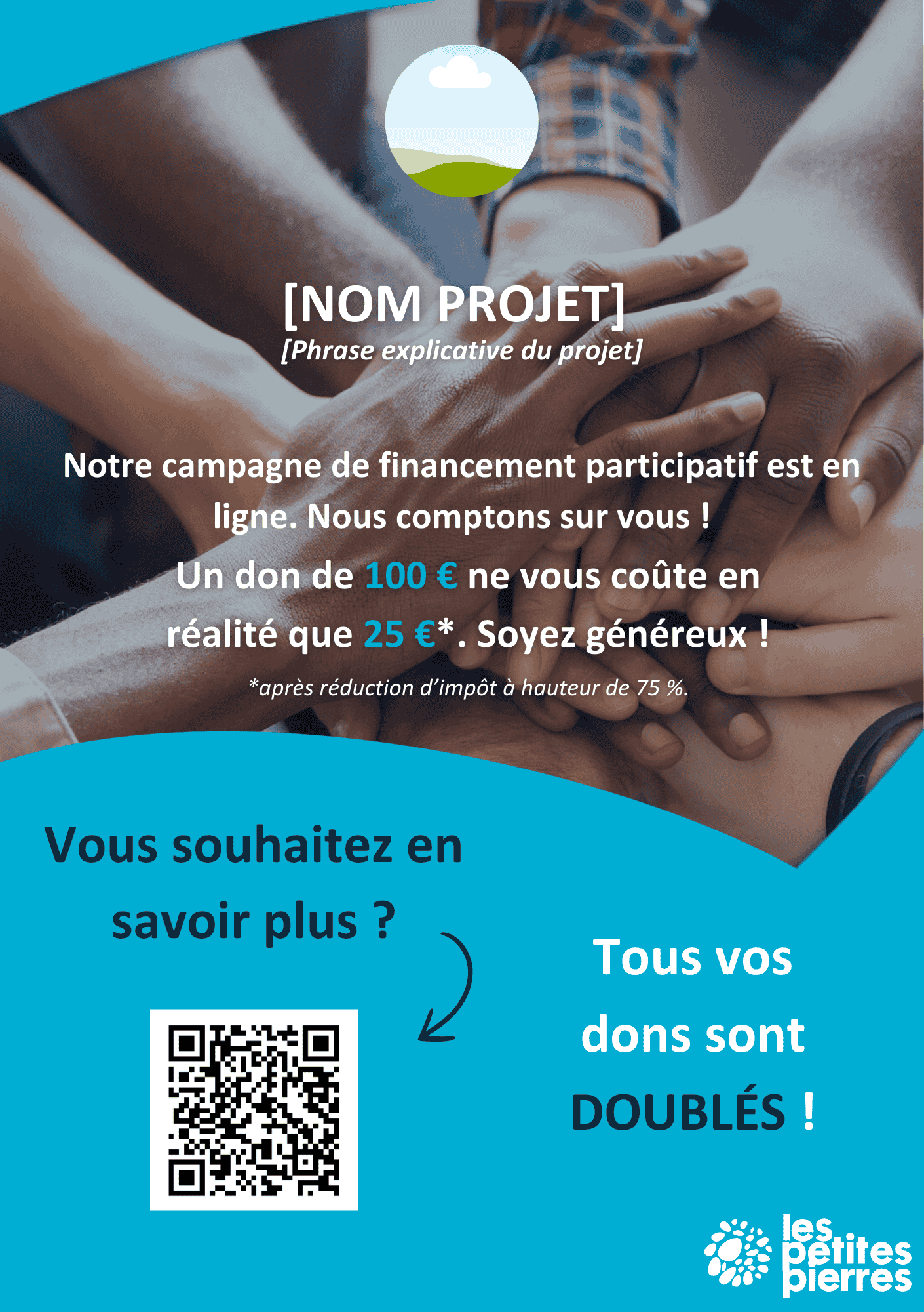 Flyer 15 projets associatifs campagne de financement participatif Les Petites Pierres